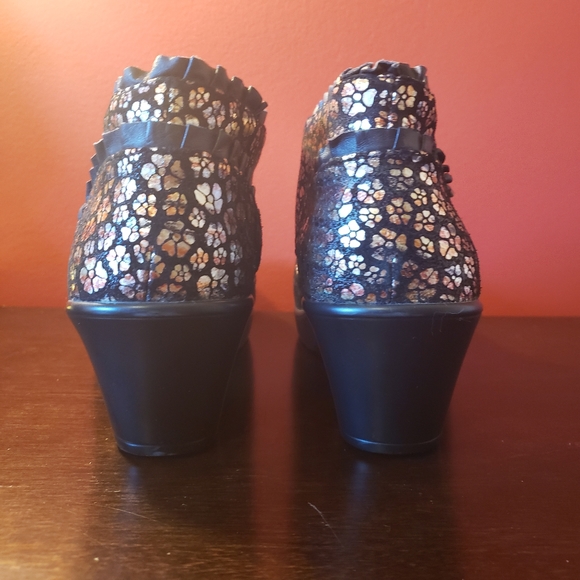 Alegria Hannah Autumn Poppy floral booties size 40 eur - Picture 6 of 12